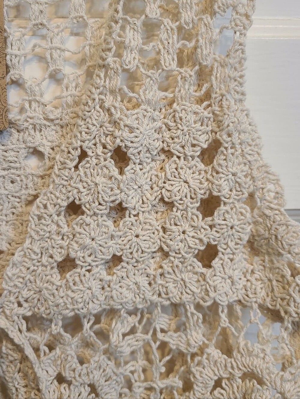 NATURAL LIFE Crochet Tie-Front Camisole Vest in Cream - Picture 3 of 5